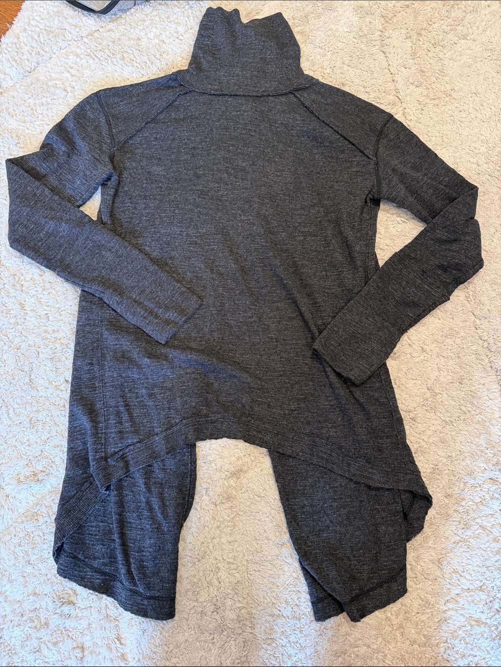 Free People Charcoal Turtleneck Tunic